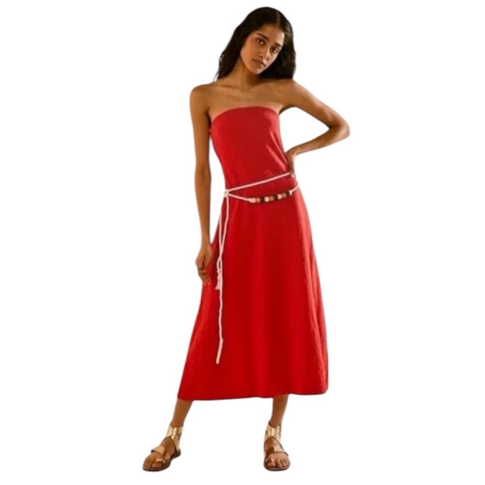 Free People Peyton Maxi Dress Red Small